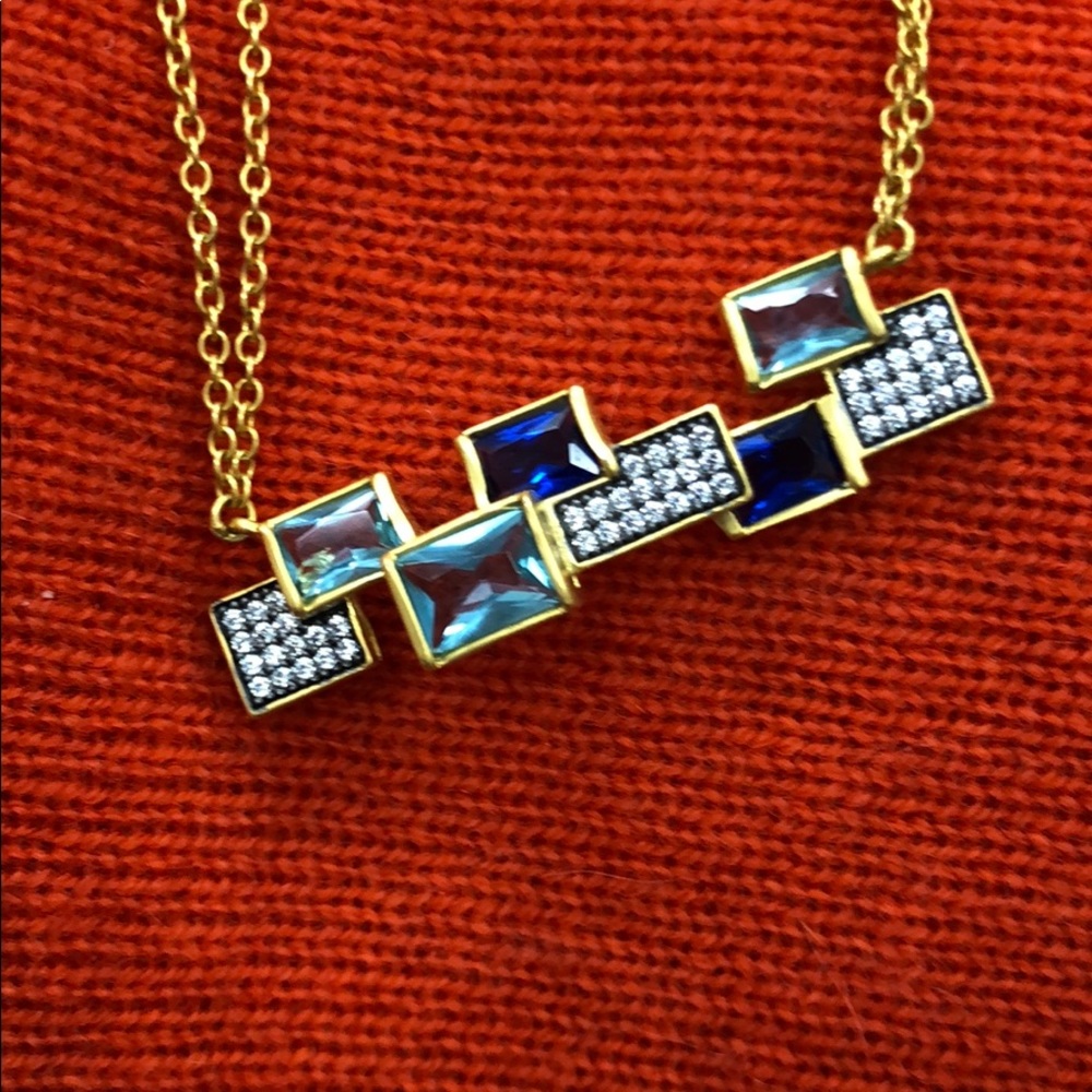 Blue stone necklace